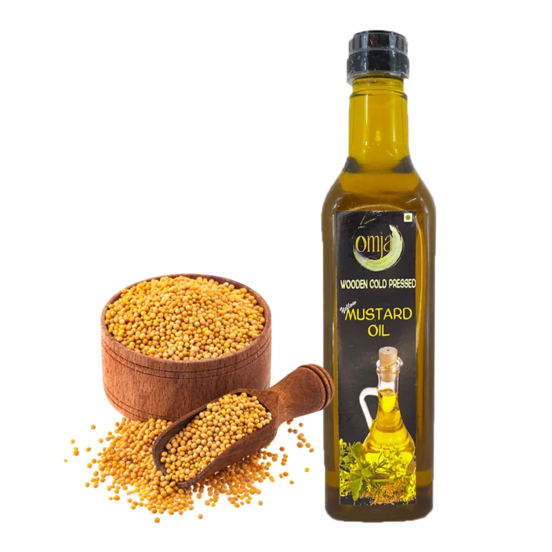 Yellow Mustard Wooden Cold Pressed Oil