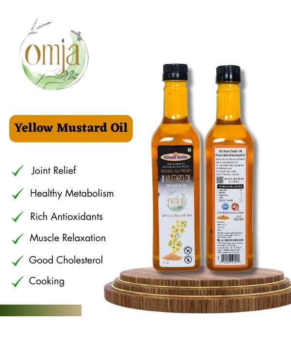 Yellow Mustard Wooden Cold Pressed Oil