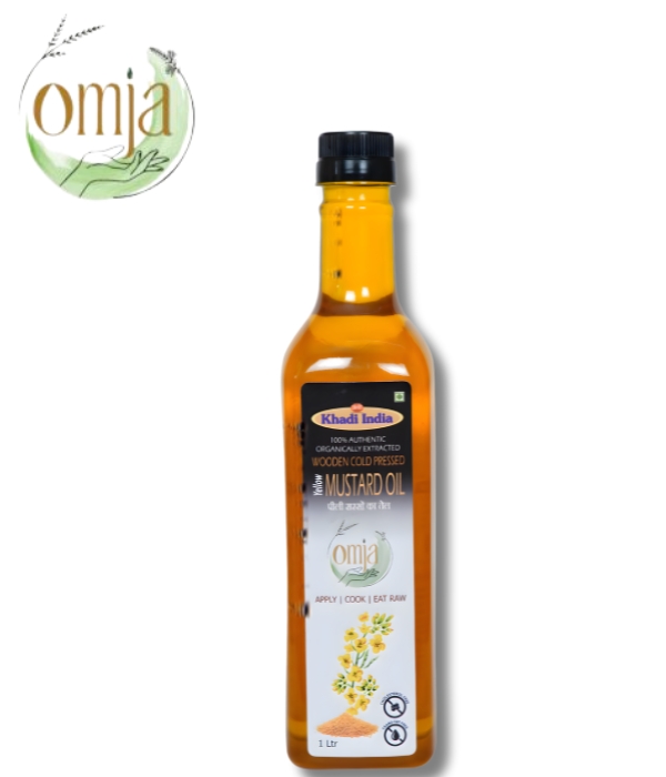 Yellow Mustard Wooden Cold Pressed Oil